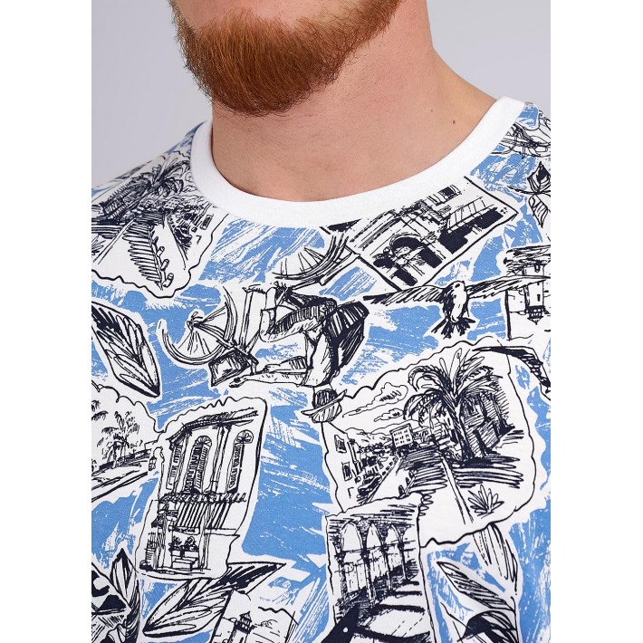 Футболка мужская трикотажная разноцветная