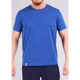 Футболка  мужская       трикотажная       синяя     