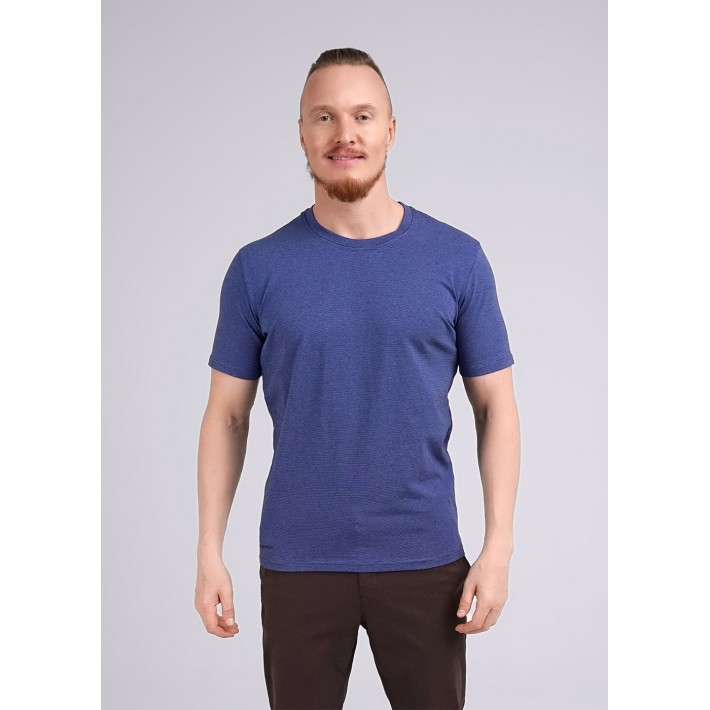 Футболка мужская трикотажная синяя