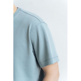 Футболка  мужская       из кулирки       зеленая  Принт Melado