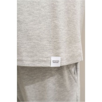 Футболка  мужская       из кулирки       серая  однотонная Melado