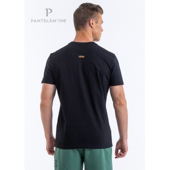 Футболка  мужская       из кулирки       черная     