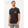 Футболка мужская из кулирки черная