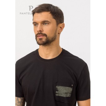 Футболка  мужская       из кулирки       черная