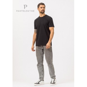 Футболка  мужская       из кулирки       черная