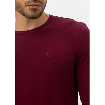 Джемпер  мужской       из кулирки       бордовый