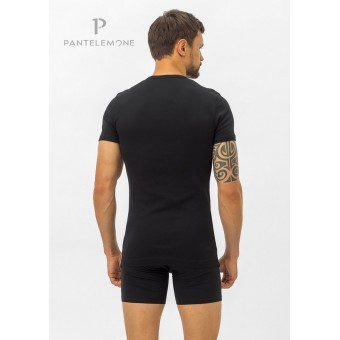 Футболка  мужская       Рибана       черная  однотонная