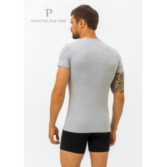 Футболка  мужская       Рибана       серая  однотонная