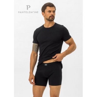 Футболка  мужская       Рибана       черная  однотонная