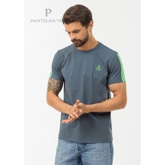 Футболка  мужская       из кулирки       серая