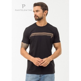 Футболка  мужская       из кулирки       черная