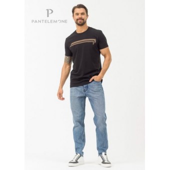 Футболка  мужская       из кулирки       черная