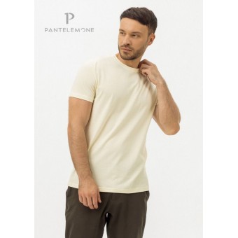 Футболка  мужская       из кулирки       белая  однотонная