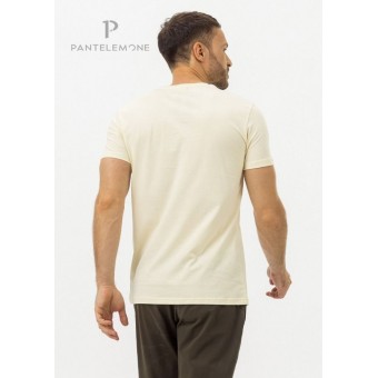 Футболка  мужская       из кулирки       белая  однотонная