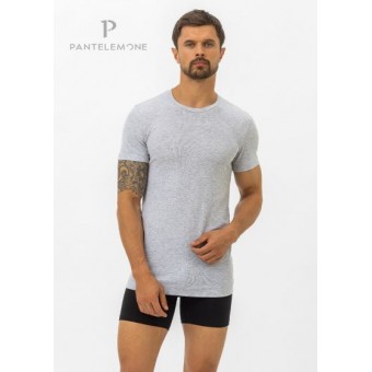 Футболка  мужская       Рибана       серая  однотонная