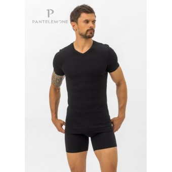 Футболка  мужская       Рибана       черная  однотонная