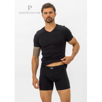 Футболка  мужская       Рибана       черная  однотонная