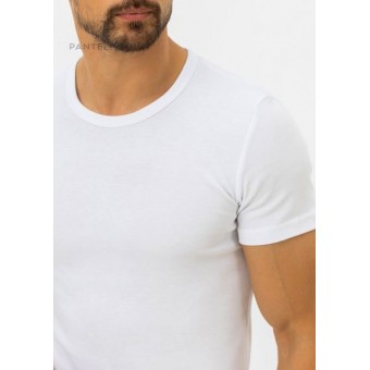 Футболка  мужская       Рибана       белая  однотонная