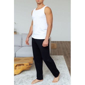 Майка  мужская       из кулирки       белая  однотонная Melado