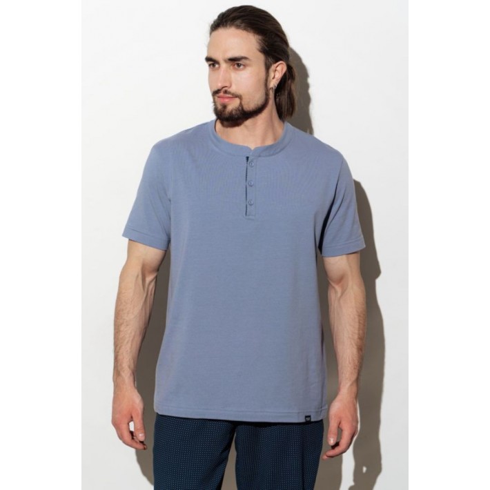 Футболка мужская трикотажная Джинса однотонная