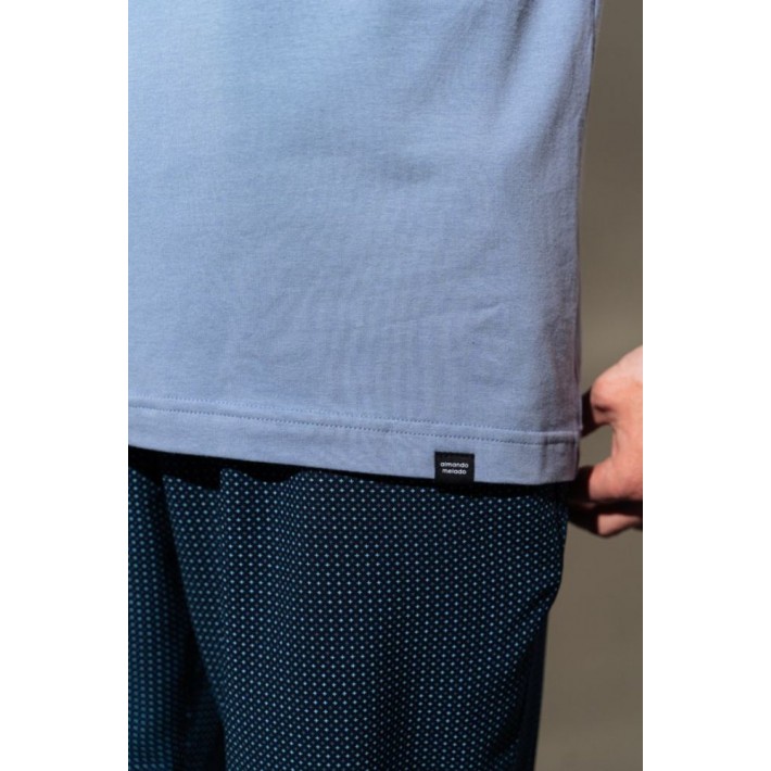 Футболка мужская трикотажная Джинса однотонная