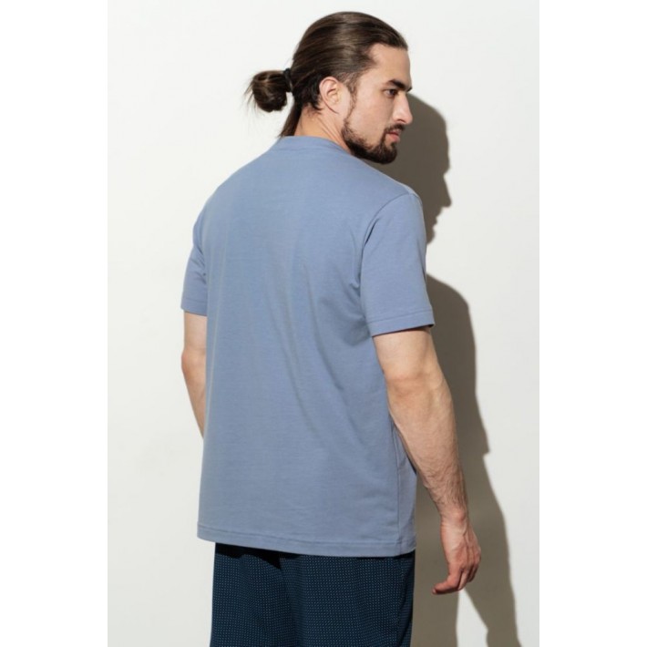 Футболка мужская трикотажная Джинса однотонная