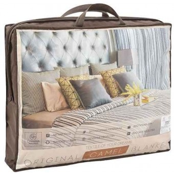 Одеяло      172х205  двуспальное из микрофибры  300 г/м2    шерсть верблюжья    Столица текстиля