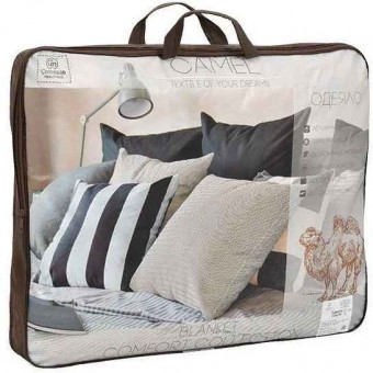 Одеяло      200х220  евро из полиэстера  300 г/м2    шерсть верблюжья    Столица текстиля