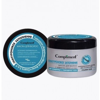 915144 Compliment Маска для волос с эффектом керапластики Hyaluron Filler Гиалуроновое заполнение, 500 мл