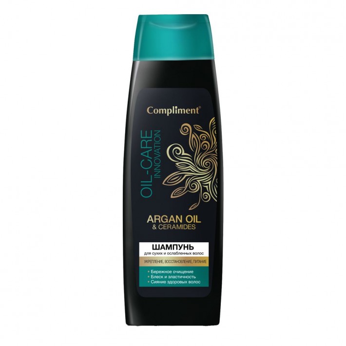 875245 Compliment ARGAN OIL & CERAMIDES Шампунь для сухих и ослабленных волос, 400мл