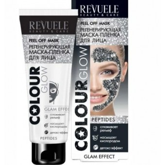 101043 Revuele COLOUR GLOW регенерирующая маска-пленка для лица, 80мл