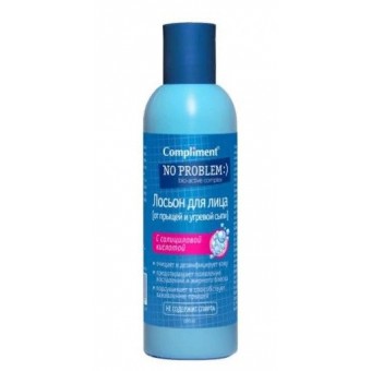 858805 Compliment No Problem лосьон от прыщей и угревой сыпи с салициловой к-той, 200 мл