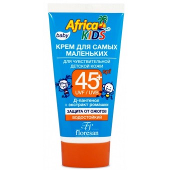 Ф-411 Крем для самых маленьких, для чувствительной детской кожи SPF 45+ «Africa Kids»