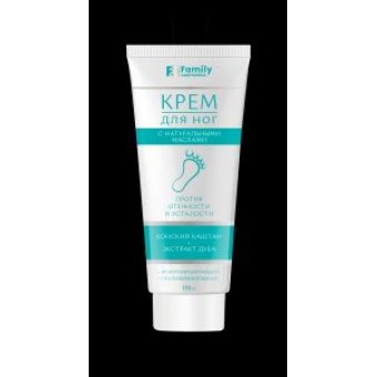 FCF-303 Крем для ног с экстрактом конского каштана и экстрактом дуба серии Family Cosmetics, 110 мл