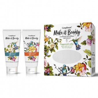 876921 Compliment Make it Beauty ПН №1350 (арома сорбет для тела 150мл + гель-масло для душа 150мл)