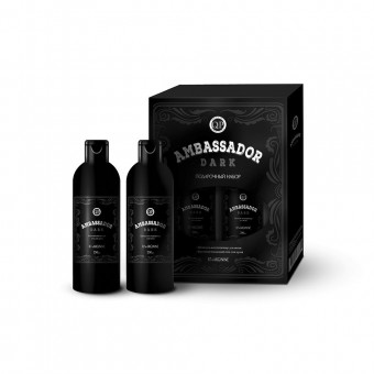 873722 Q.P. Ambassador Dark ПН №1121 (шампунь-кондиционер для волос 250мл+ восстанавливающий гель для душа