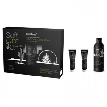 873111 Compliment Soft Care Kit.Man Only №1293(гель д/бр+гель п/бр+Шампунь Агава)