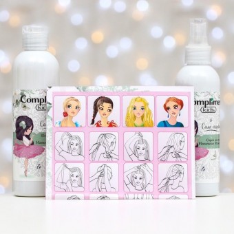 643218 Compliment kids ПН №1166 Само очарование (Шампунь-кондиционер для волос 250мл+Спрей для волос 200мл+листовка с прическами)