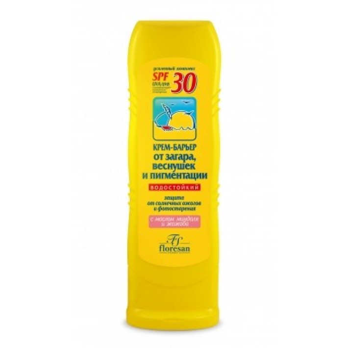 Ф-114 Крем-барьер от загара, веснушек и пигментации, водостойкий SPF30