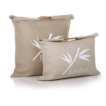 Подушка     для сна 70х70   из сатина      бамбук, силиконизированное волокно белая   BELASHOFF