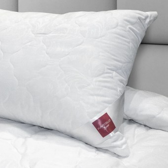 Подушка     для сна 70х70   из микрофибры      бамбук, силиконизированное волокно белая   KARIGUZ