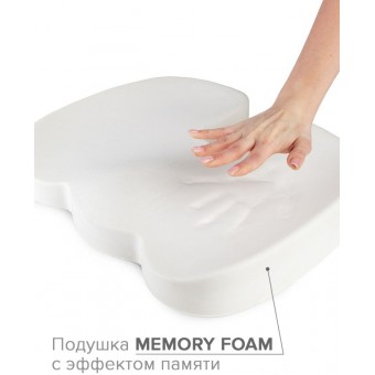 Подушка     ортопедическая 45х36х8   трикотажная      пенополиуретан серая   Ambesonne