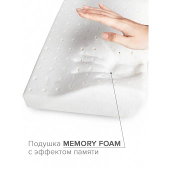 Подушка     ортопедическая 48х29   трикотажная      пенополиуретан белая   Ambesonne