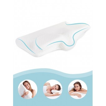 Подушка     ортопедическая 37х65   из жаккарда      пенополиуретан белая   Ambesonne