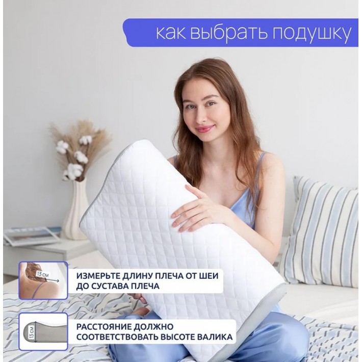 Подушка ортопедическая 40х60 трикотажная пенополиуретан Ambesonne