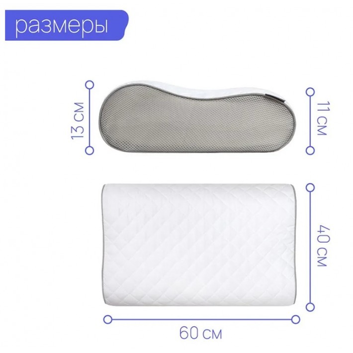 Подушка ортопедическая 40х60 трикотажная пенополиуретан Ambesonne