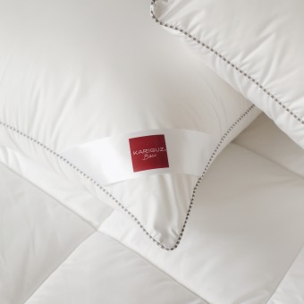 Подушка     для сна 70х70   из микрофибры      Микрогель белая   KARIGUZ