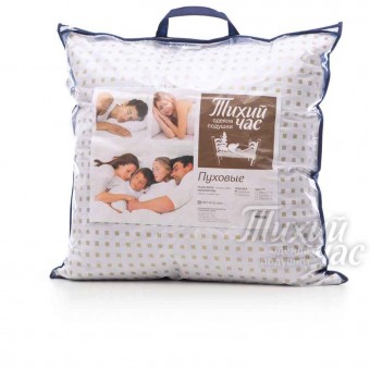 Подушка     для сна 70х70   из тика      пухоперовая смесь    BELASHOFF