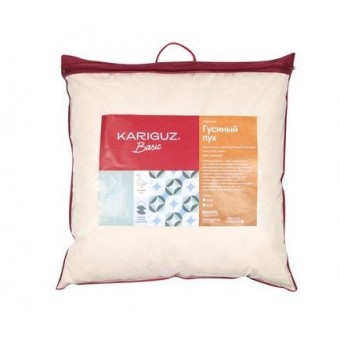 Подушка     для сна 70х70   из тика      пухоперовая смесь    KARIGUZ
