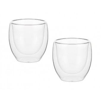 850-206 BY COLLECTION Набор стаканов с двойными стенками, 2шт, 100мл, стекло